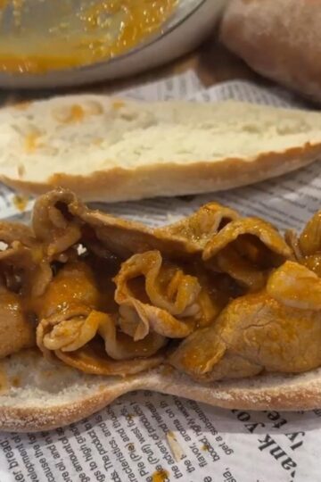 Porto bifana sandwich.