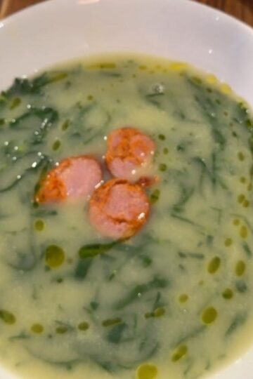 A bowl of caldo verde.